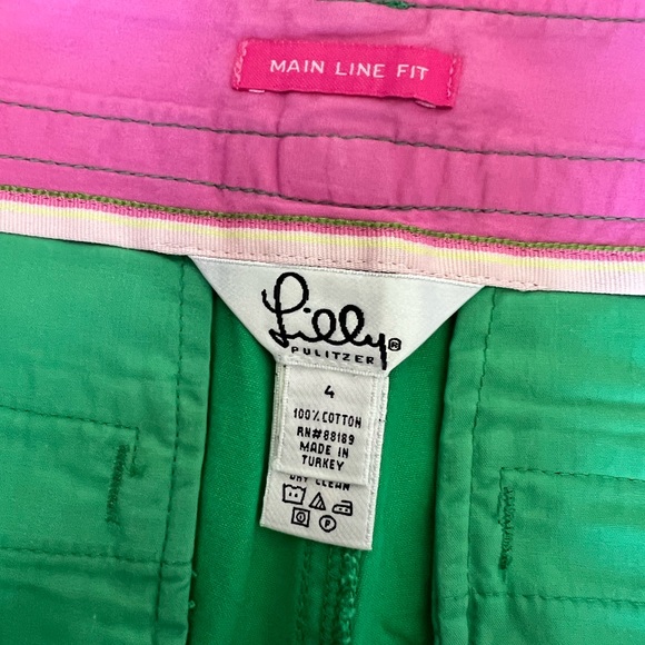 Lilly Pulitzer Main Line Fit cotton wide leg trousers. Size 4. Super cute! - Picture 3 of 6